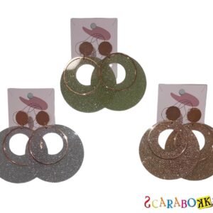 orecchini a cerchio in resina