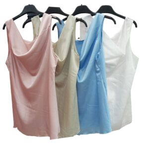 canotta curvy in raso