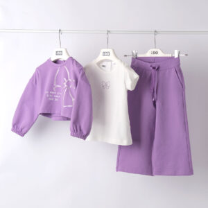 TUTA 3 PEZZI BAMBINA
FELPA+T-SHIRT +PANTALONE