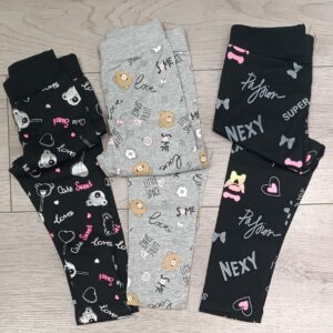 LEGGINGS LUNGO  IN COTONE NEONATA - immagine 1