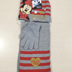 set cappellino  sciarpa e guanti minnie mouse - immagine 1