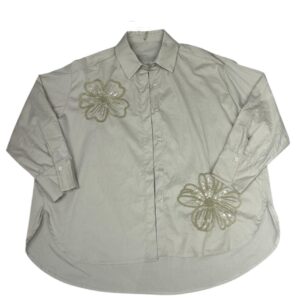 CAMICIA DONNA OVER CON RICAMO - immagine 1