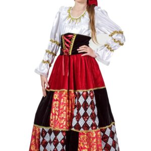 Costume Di Carnevale Bambino/a Da Gitana Lusso Di Pegasus