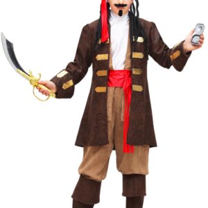 Costume Di Carnevale Bambino/a Da Capitano Dei Pirati Di Pegasus