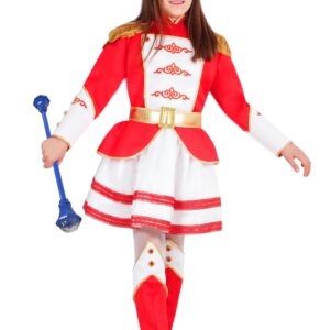 Costume Di Carnevale Bambino/a Da Majorette Rossa Di Pegasus