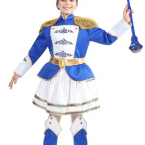 Costume Di Carnevale Bambino/a Da Majorette Blu Di Pegasus