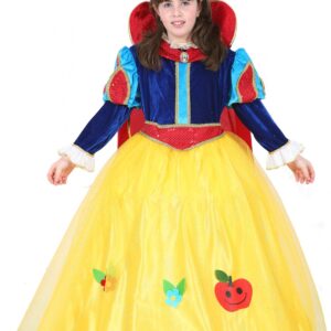 Costume Di Carnevale Bambina/o Da Biancaneve Lusso Di Pegasus