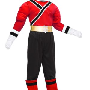 Costume Di Carnevale Bambino/a Da Super Ninja Rosso Di Pegasus