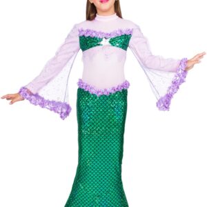 Costume Carnevale Bambina Da Sirenetta - immagine 1