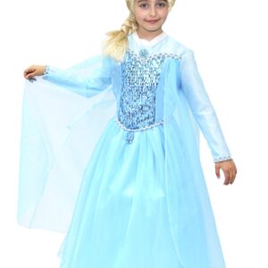 Costume Di Carnevale Bambino/a Da Principessa Della Neve