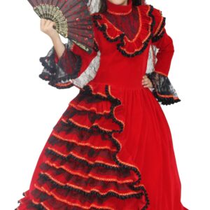 Costume Di Carnevale Bambino/a Da Spagnola In Velluto Lusso