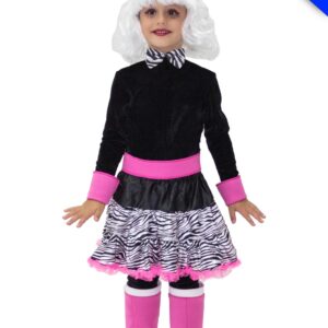 Costume Di Carnevale Novita' Da Doll Zebratina Bambina Parrucca Bianca - immagine 1