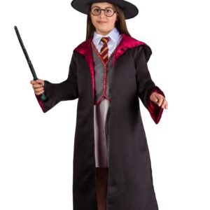 Costume Di Carnevale Bambino/a Da Maga Studentessa Di Magia