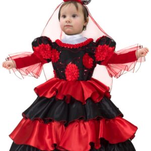 Costume Di Carnevale Baby Da Piccola Spagnola Lusso