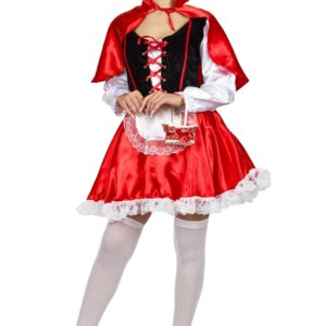 Costume Di Carnevale Adulto Da Cappuccetto Rosso