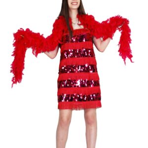 Costume Di Carnevale  Da Charleston Rossa