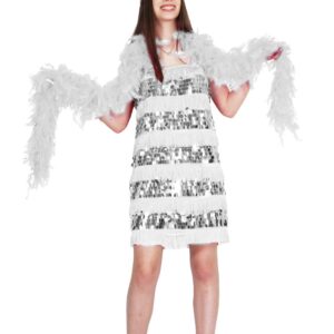 Costume Di Carnevale  Da Charleston Bianca