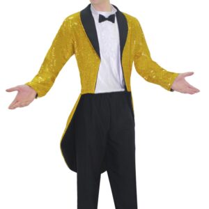 Costume Di Carnevale Da Frack Oro Adulto Di Pegasus