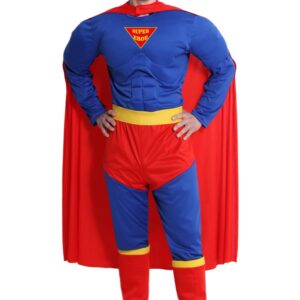 Costume Di Carnevale Adulto Da Super Eroe (con Muscoli) Di Pegasus