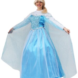 Costume Di Carnevale Adulto Da Principessa Della Neve