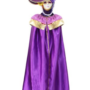 Costume Di Carnevale Adulto Da Domino Paillettes Viola
