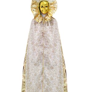 Costume Di Carnevale Da Domino Laminato Bianco