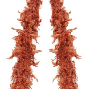 Boa Piume Di Struzzo Marrone Accessori Di Carnevale Di Pegasus - immagine 1