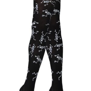 Collant Stampa Scheletro Accessorio Di Carnevale