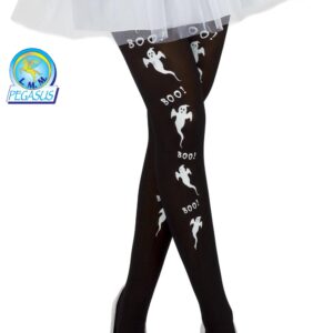 Collant Stampa Fantasma Accessorio Di Carnevale