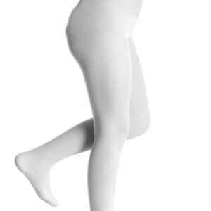 Calze Collant Tinta Unita Bambina Bianco Accessorio Di Carnevale