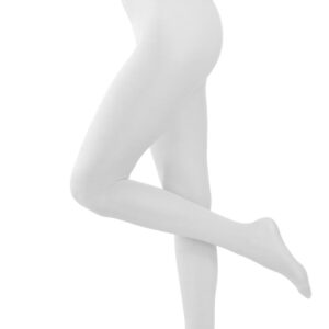 Calze Collant Tinta Unita Bianco Donna Accessorio Di Carnevale