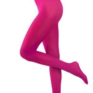 Calze Collant Tinta Unita Fucsia Donna Accessorio Di Carnevale