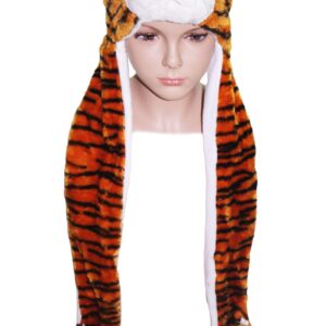 Cappello Tigrotto Con Scaldamani Accessorio Di Carnevale