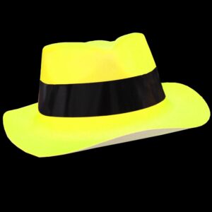 Cappello Gangster Giallo Accessorio Di Carnevale