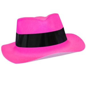 Cappello Gangster Fuxia Accessorio Di Carnevale