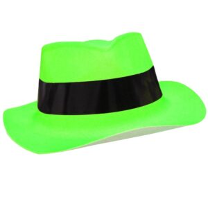 Cappello Gangster Verde Accessorio Di Carnevale