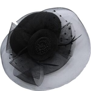 Cappellino Fermacapelli Nero Accessorio Di Carnevale