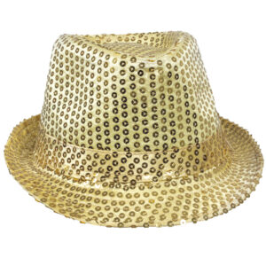 Cappello Paillettes Oro Accessorio Di Carnevale