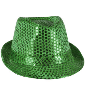 Cappello Paillettes Viola Accessorio Di Carnevale