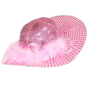 Cappello Dama Rosa Accessorio Di Carnevale