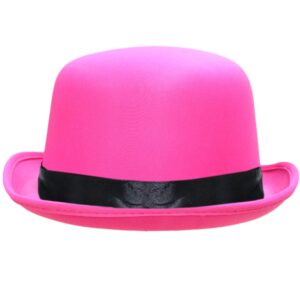 Cappello Bombetta Fuxia Accessorio Di Carnevale