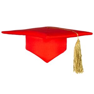 Cappello Laurea Rosso Bambino Accessorio Di Carnevale