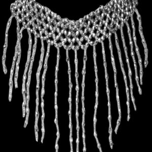 Collarino Argento Accessorio Di Carnevale