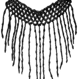 Collarino Nero Accessorio Di Carnevale