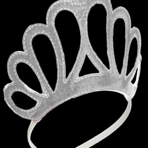 Corona Principessa Argento Accessorio Di Carnevale