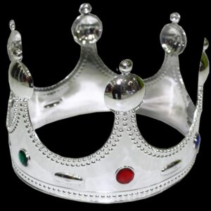 Corona Re Orgento Accessorio Di Carnevale