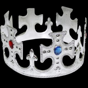 Corona Imperatore Argento Accessorio Di Carnevale