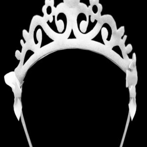 Corona Principessa Bianca Accessorio Di Carnevale