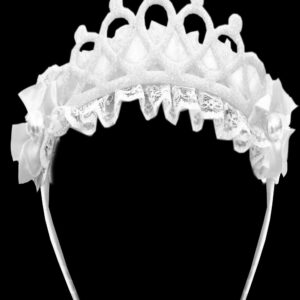 Corona Cenerentola Bianca Accessorio Di Carnevale