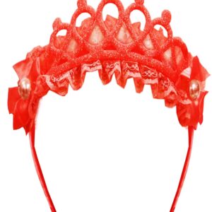 Corona Cenerentola Rossa Accessorio Di Carnevale